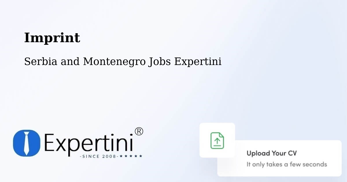 Imprint – Amqui - Serbia and Montenegro Jobs Expertini